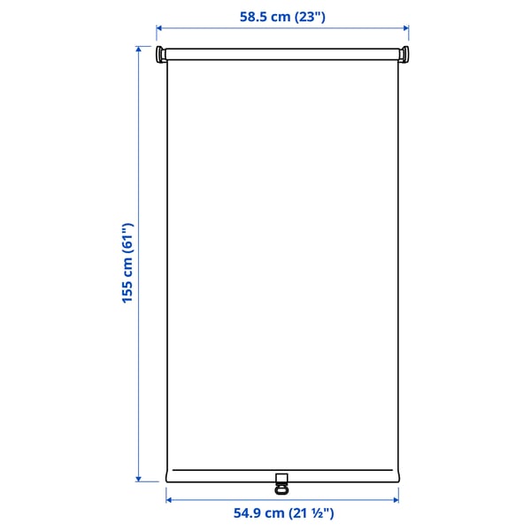 FÖNSTERBLAD Persiana enrollable opaca, beige, 23x61 "