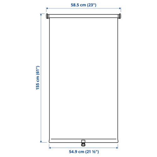 FÖNSTERBLAD Persiana enrollable opaca, beige, 23x61 "