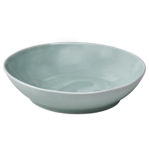 FORELLTETRA Plato hondo, turquesa/gris, 8 ½x7 ½ "