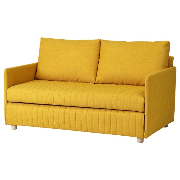 FRIDHULT Sofá cama, Skiftebo amarillo