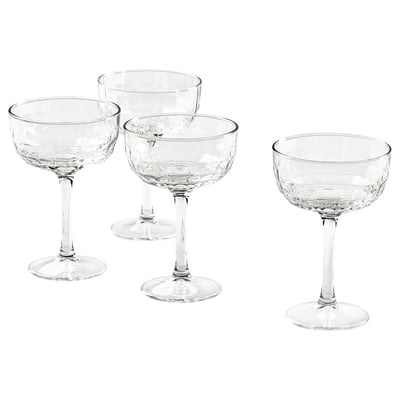 FRÖJDA Copa de champán, vidrio transparente, 7 oz