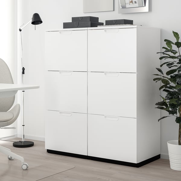GALANT Combinación almacenaje carpetas, blanco, 40 1/8x47 1/4 "