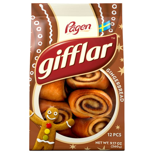 GIFFLAR Bollitos de vainilla, relleno bizcocho jengibre, 1 lb