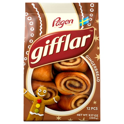 GIFFLAR Bollitos de vainilla, relleno bizcocho jengibre, 1 lb