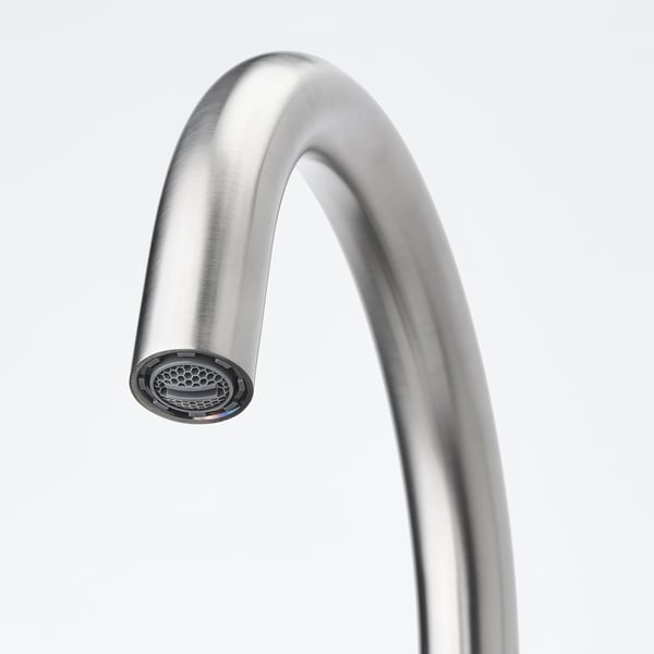 GLYPEN Grifo de cocina, efecto acero inoxidable