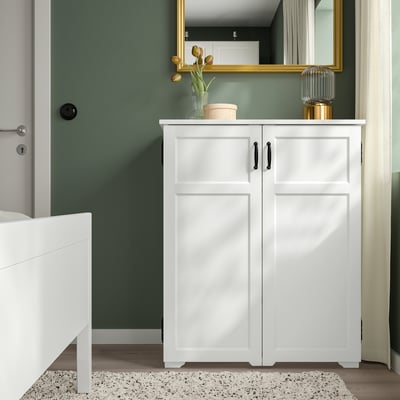 GREÅKER Gabinete con cajones, blanco, 33 1/8x39 3/4 "