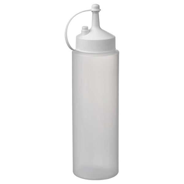 GRILLTIDER Botella flexible, blanco/transparente, 11 oz
