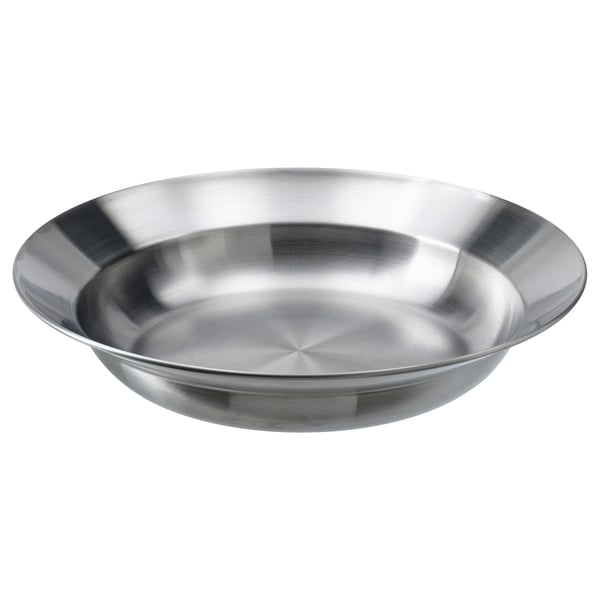 GRILLTIDER Plato hondo, acero inoxidable, 8 ½ "