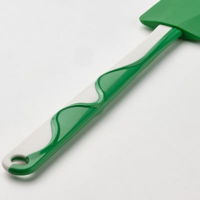 GUBBRÖRA Espátula de caucho, verde/blanco