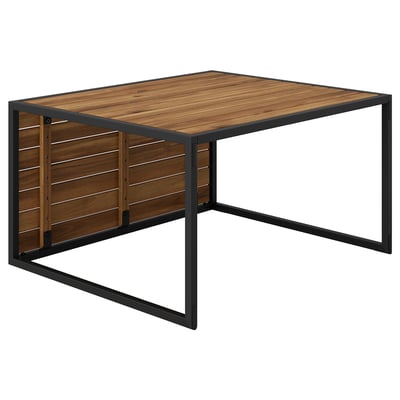 HÅKANSKÄR Mesa de centro, exterior/teñido en marrón claro, 31 1/2x25 1/4 "