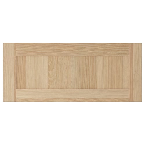 HANVIKEN Frente de cajón, efecto de roble teñido en blanco, 23 1/2x10 "