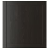 HANVIKEN Puerta, negro-marrón, 23 1/2x25 1/8 "