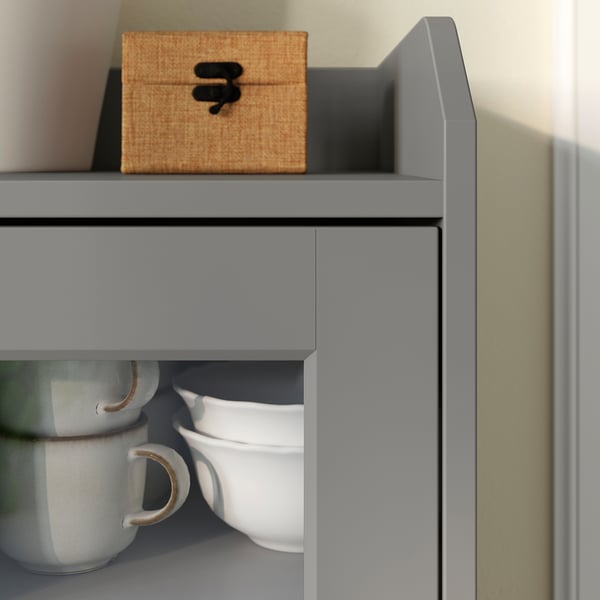 HAUGA Bufetera, gris, 55 1/8x17 7/8x33 "