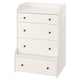 HAUGA Gavetero de 4 cajones, blanco, 27 1/2x41 "