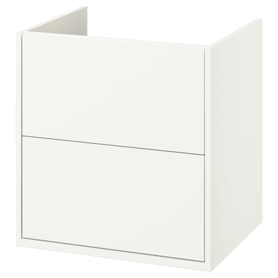 HAVBÄCK Mueble para baño+cajones, blanco, 24x21x25 1/8 "
