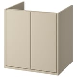 HAVBÄCK Mueble para baño+puertas, beige, 24x21x25 1/8 "