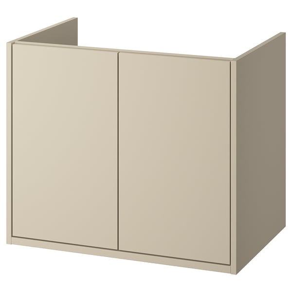 HAVBÄCK Mueble para baño+puertas, beige, 30x21x25 1/8 "