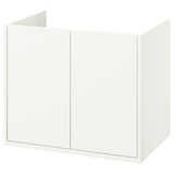 HAVBÄCK Mueble para baño+puertas, blanco, 30x21x25 1/8 "