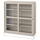 HAVSTA Vitrina, beige grisáceo, 47 5/8x13 3/4x48 3/8 "