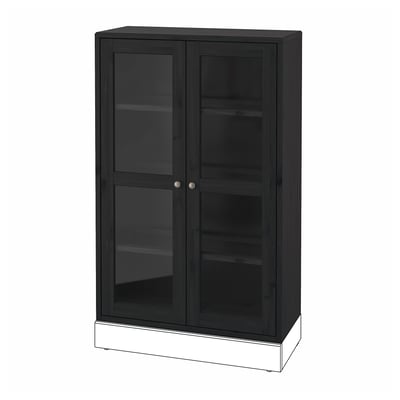 HAVSTA Vitrina, negro, 31 7/8x13 3/4x48 3/8 "