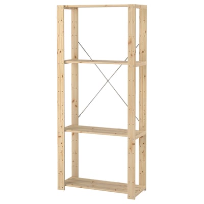 HEJNE 1 sección, madera conífera, 30 3/4x12 1/4x67 3/8 "