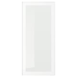 HEJSTA Puerta de vidrio, blanco/vidrio transparente, 18x40 "