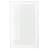 HEJSTA Puerta de vidrio, blanco/vidrio transparente, 18x30 "