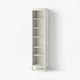 HEMNES Librero, teñido en blanco, 19 1/4x77 1/2 "
