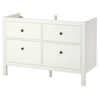 HEMNES Mueble para baño+cajones, blanco, 48x32 3/8 "