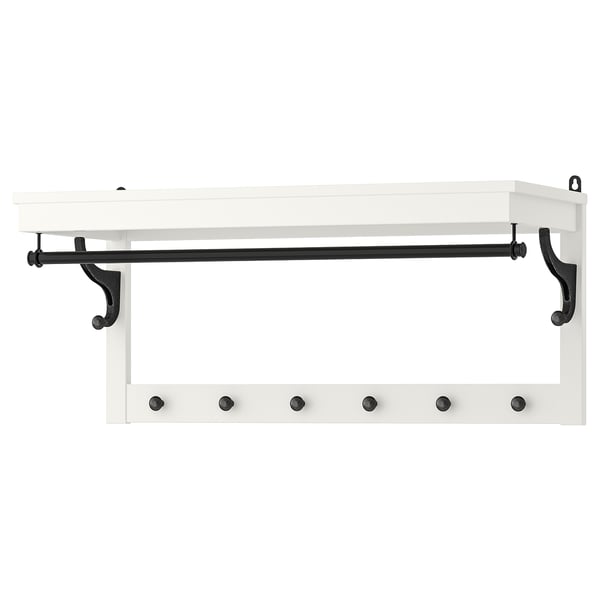 HEMNES Perchero, blanco, 33 1/2 "