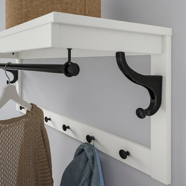 HEMNES Perchero, blanco, 33 1/2 "