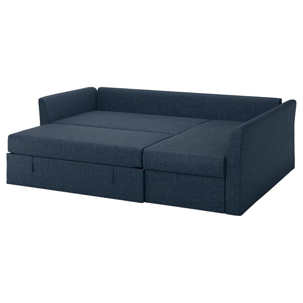 HOLMSUND Sofá cama esquinero, Kilanda azul oscuro