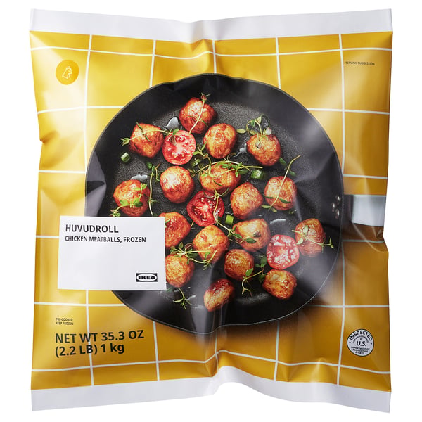 HUVUDROLL Albóndigas de pollo, congelado, 2 lb 3 oz