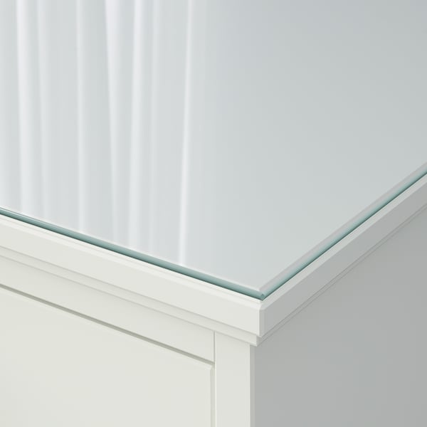 IDANÄS Tablero de vidrio, transparente, 63 3/4x19 5/8 "