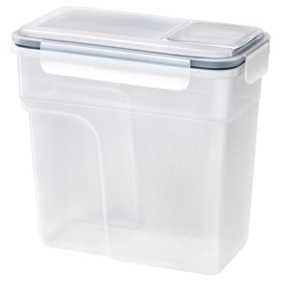IKEA 365+ Bote con tapa, rectangular/plástico, 3 qt