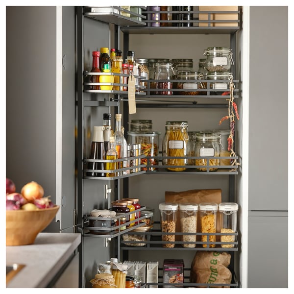 IKEA 365+ Bote con tapa, transparente/blanco, 44 oz