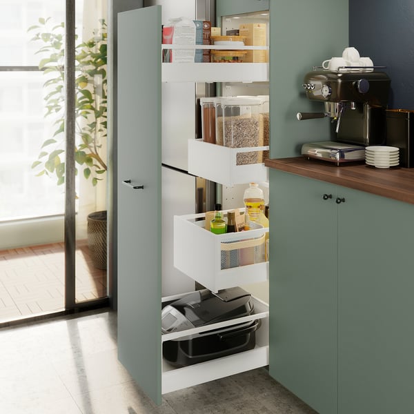 IKEA 365+ Bote con tapa, transparente/blanco, 2 qt