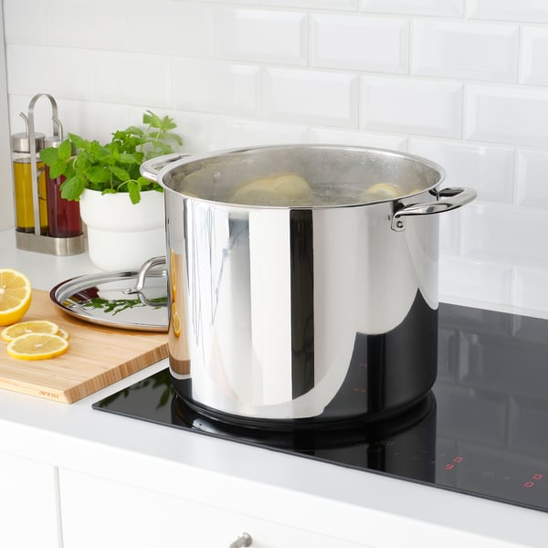 IKEA 365+ Olla con tapa, acero inoxidable, 16 qt