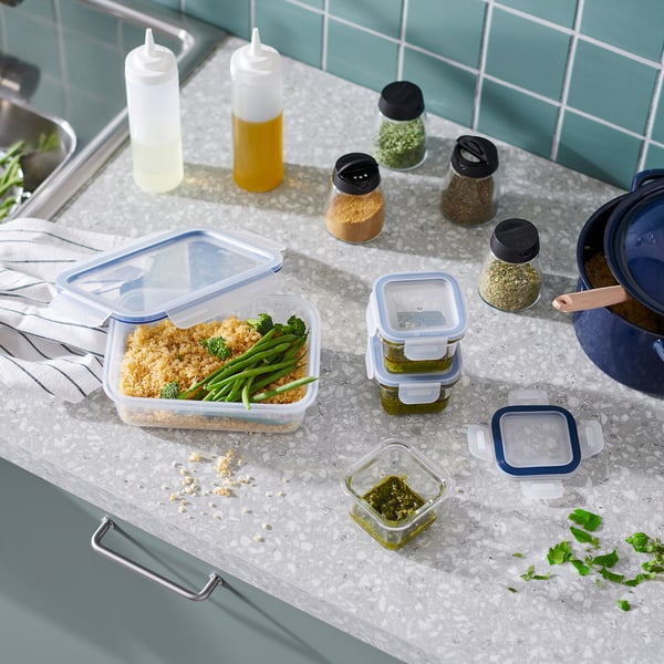 IKEA 365+ Recipiente, rectangular/plástico, 34 oz