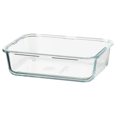 IKEA 365+ Recipiente, rectangular/vidrio, 34 oz