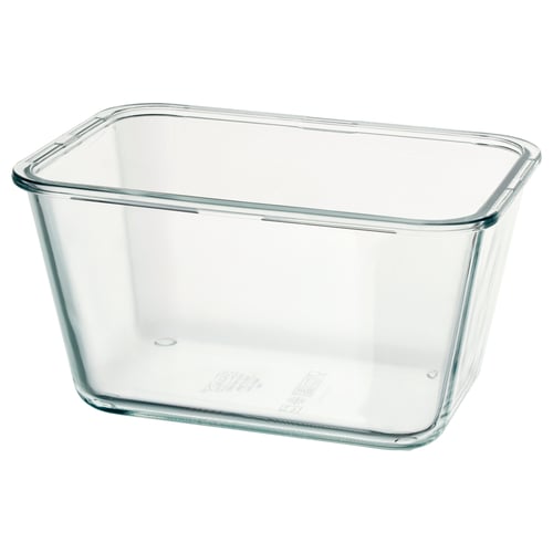 IKEA 365+ Recipiente, rectangular/vidrio, 61 oz