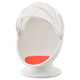 IKEA PS LÖMSK Sillón giratorio, blanco/rojo