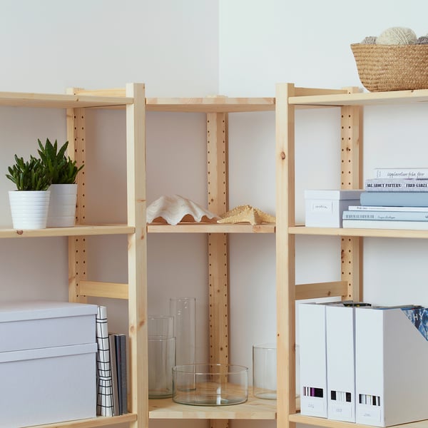 IVAR Poste de esquina, pino, 89 "