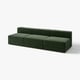 JÄTTEBO Sofá modular 4.5 plazas, Johanneshov verde oscuro