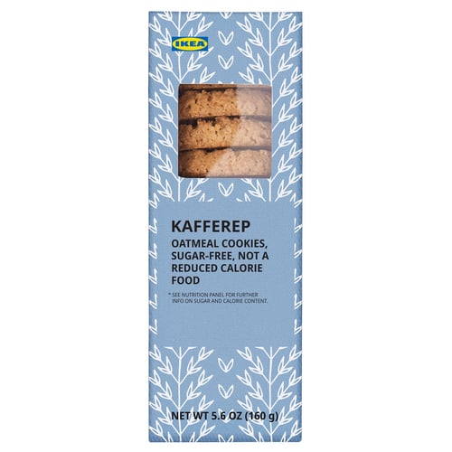 KAFFEREP Galletas de avena, sin azúcar, 6 oz