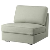 KIVIK Funda de sofá cama 1 plaza, Gunnared verde claro