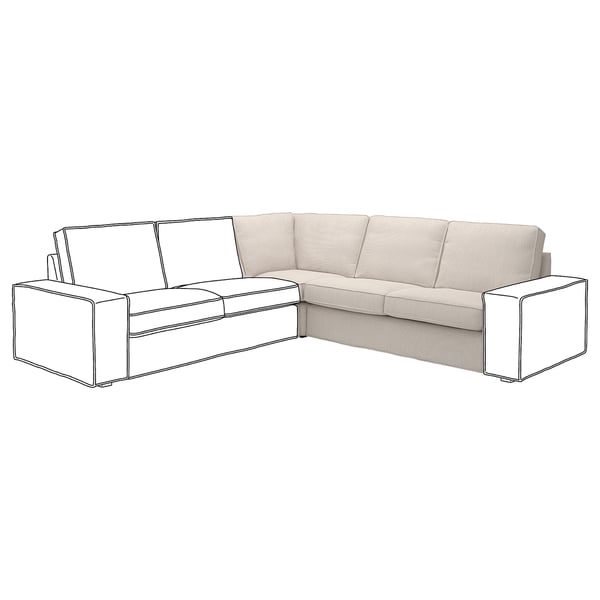 KIVIK Funda módulo de esquina, Tresund beige claro