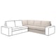 KIVIK Módulo esquina, Tresund beige claro