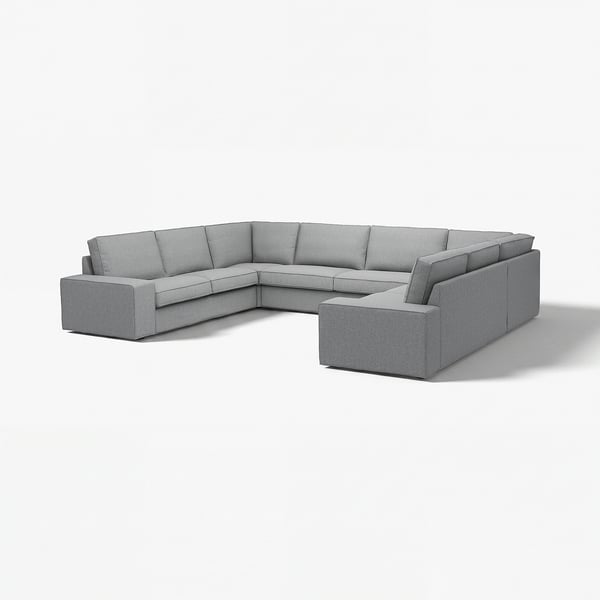 KIVIK Módulo seccional, 7 plazas, Tibbleby beige/gris