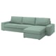 KIVIK Sofá 4 plazas+chaise longue, Tallmyra verde claro